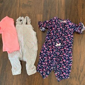 Carter’s Girls Newborn Outfit Lot